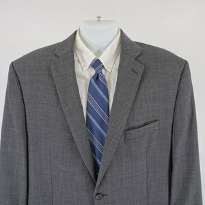 Lauren Ralph‎ Lauren Wool Gray Sharskin 46R Blazer 2 Button Tagged 48R